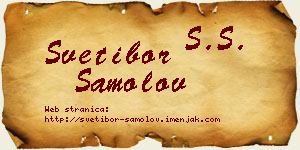 Svetibor Samolov vizit kartica